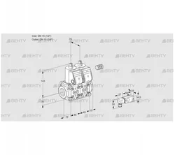 VCS1E15R/10R05NNWR/2-PP/3-PP (88106554) Сдвоенный газовый клапан Kromschroder