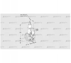 VAS350R/LW (88028178) Газовый клапан Kromschroder