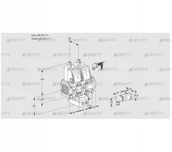 VCG1E25R/25R05FNGEVWR/2-PP/3-PP (88107691) Клапан с регулятором соотношения Kromschroder