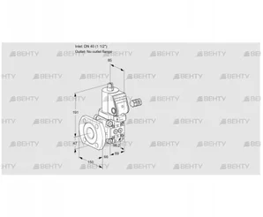 VAS240/-F/NKGR (88011610) Газовый клапан Kromschroder