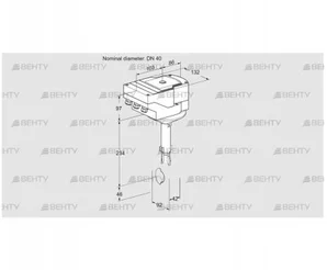 IBH40W01A/20-07Q2TR10 (88302780) Дроссельная заслонка Kromschroder