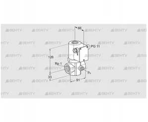 VG 25/15R18NK31 (85266200) Запорный газовый клапан Kromschroder