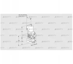 VAH2T-/40N/NQSLAA (88031266) Клапан с регулятором расхода Kromschroder