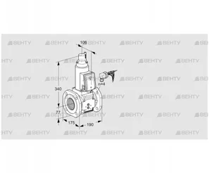 VAS665F05LWB/PP/PP (88203891) Газовый клапан Kromschroder