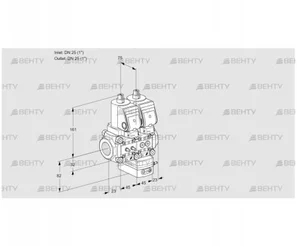 VCG1T25N/25N05NGAQGR/MMPP/PPPP (88102786) Клапан с регулятором соотношения Kromschroder