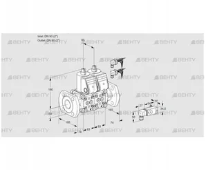 VCS3E50F/50F05NNKR6/3-PP/PPPP (88104330) Сдвоенный газовый клапан Kromschroder