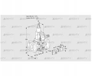 VAS240F/LWSR (88023910) Газовый клапан Kromschroder