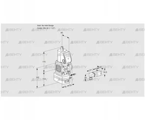 VAG2-/40R/NWAE (88030995) Газовый клапан с регулятором соотношения Kromschroder