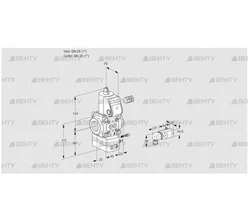 VAG125R/NWAE (88004385) Газовый клапан с регулятором соотношения Kromschroder