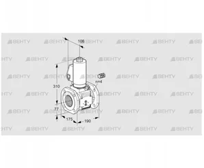 VAS665F05NWGL3B/PP/PP (88204060) Газовый клапан Kromschroder