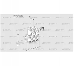 VCS2E40R/40R05NNKR3/PPPP/PPPP (88101362) Сдвоенный газовый клапан Kromschroder