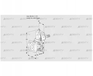 VAS240/-F/NWGR (88029702) Газовый клапан Kromschroder