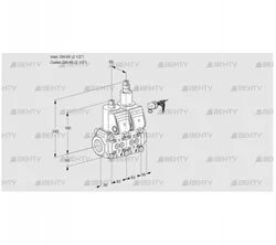 VCS3E65R/65R05NLWR/PPPP/PPPP (88106009) Сдвоенный газовый клапан Kromschroder