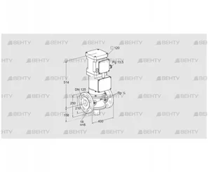 VK 125F10T5HA93V (85315514) Газовый клапан с приводом Kromschroder