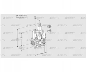 VCS2E40R/40R05FNLWR3/PPPP/PPPP (88103058) Сдвоенный газовый клапан Kromschroder