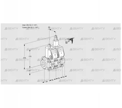 VCS2E32R/32R05NLWR/PPPP/PPPP (88101125) Сдвоенный газовый клапан Kromschroder