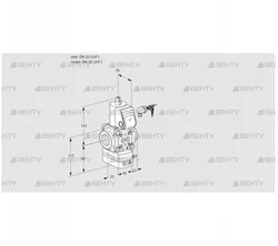 VAD120R/NW-100A (88015266) Газовый клапан с регулятором давления Kromschroder