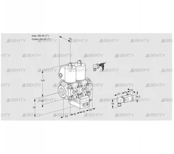 VCG1E25R/25R05NGNWL/PPPP/2-PP (88102747) Клапан с регулятором соотношения Kromschroder