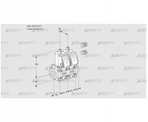 VCS3E50R/50R05NNQR3/PPPP/PPPP (88100116) Сдвоенный газовый клапан Kromschroder