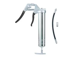 Шприц смазочный для одной руки Pressol 2014.1, M10 x 1, с вентилем сброса давления и шлангом, оцинкованный