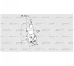 VAS125R/LWGL (88001584) Газовый клапан Kromschroder