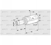 UVS 10L1P2 (84315212) УФ датчик пламени Kromschroder