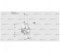 VAS2E25R/40R05FNVWR/PP/PP (88102462) Газовый клапан Kromschroder