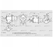 ZIO 200RBL-250/235-(25)D (84277087) Газовая горелка Kromschroder