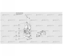 VAD3-/50R/NW-50A (88031162) Газовый клапан с регулятором давления Kromschroder