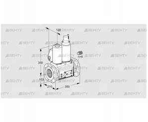 VCS8100F05NLWL3E/PPPP/PPPP (88204388) Сдвоенный газовый клапан Kromschroder