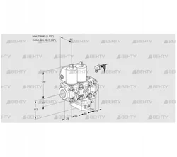 VCH2E40R/40R05NHEVWL/PPPP/PPPP (88100892) Клапан с регулятором расхода Kromschroder