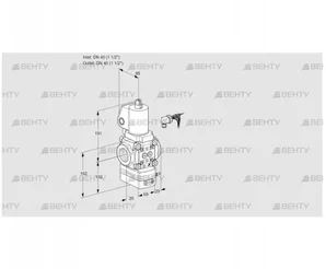 VAV240R/NWGLAK (88012423) Газовый клапан с регулятором соотношения Kromschroder