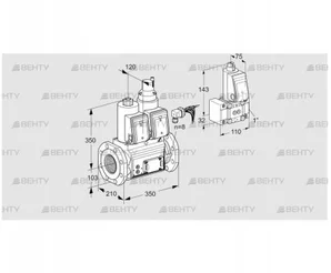 VCS8100F05NLWRE/PPZ-/PPPP (88205003) Сдвоенный газовый клапан Kromschroder