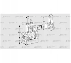 VCS780F05NNWRE/PPPP/PPZ- (88207640) Сдвоенный газовый клапан Kromschroder