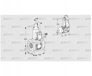 VAS665F05LW3E/B-/MM (88204926) Газовый клапан Kromschroder