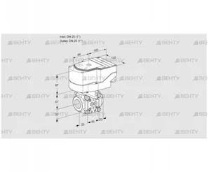 IFC1T25/25N05-15PPPP/40A2D (88302189) Регулирующий клапан с сервоприводом Kromschroder