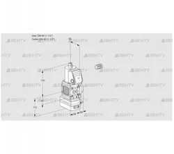 VAD2E40F/40R05FD-25WR/PP/PP (88102157) Газовый клапан с регулятором давления Kromschroder