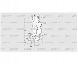 VK 65F10W5XA43DV (85315207) Газовый клапан с приводом Kromschroder