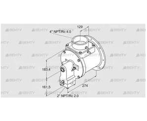 TJ28.0300-A1AMATND2E8XSB0 (85401090) Газовая горелка Kromschroder