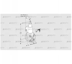 VAS125R/LWSL (88002267) Газовый клапан Kromschroder