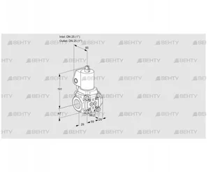 VAS2T25N/NKGL (88020306) Газовый клапан Kromschroder