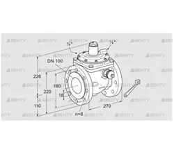 JSAV 100F50/1-0Z (03151139) Предохранительный запорный клапан Kromschroder