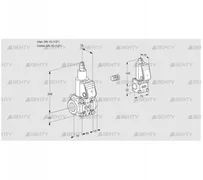 VAS1E15R/15R05LWR/PP/BS (88104439) Газовый клапан Kromschroder