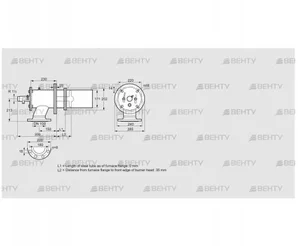 ZIC 165HB-0/35-(18)D (84246518) Газовая горелка Kromschroder