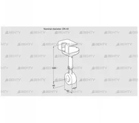 BVHR40Z01A (88302697) Дроссельная заслонка Kromschroder