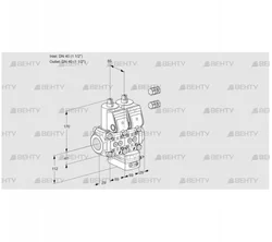 VCG2E40R/40R05NGEYR3/PPPP/PPPP (88104848) Клапан с регулятором соотношения Kromschroder