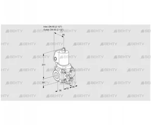 VAS3T65N/NQGL (88003759) Газовый клапан Kromschroder