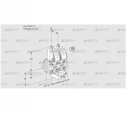 VCG1E25R/15R05NGEWR/PPPP/PPPP (88102955) Клапан с регулятором соотношения Kromschroder