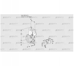 VAS3T50/-N/NQ (88008932) Газовый клапан Kromschroder