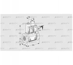 VCS665F05NLKGRB/PPPP/PPPP (88206936) Сдвоенный газовый клапан Kromschroder